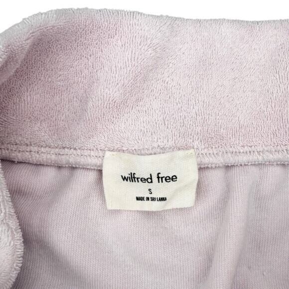 Aritzia Wilfred Free Terry Pull On Mini Skirt In Pink Size Small - Picture 3 of 5